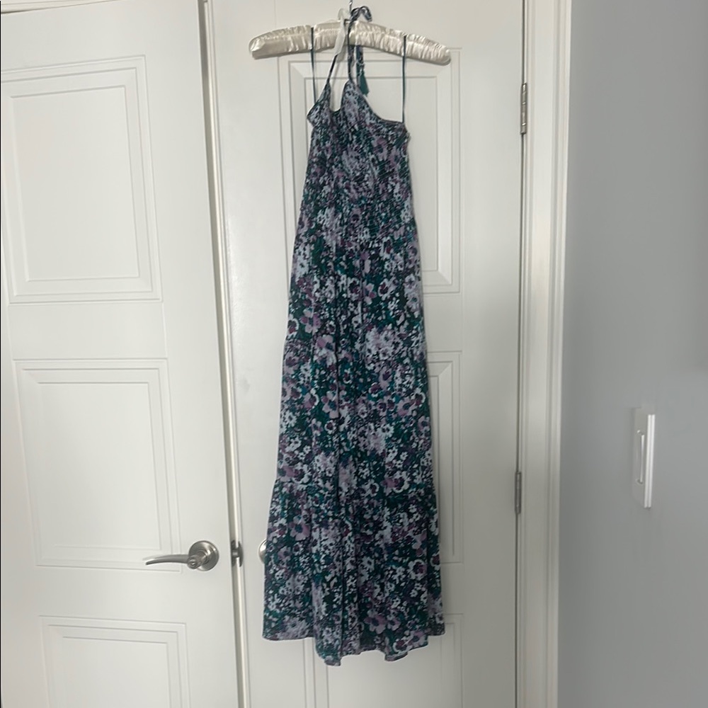 Floral Halter Maxi Dress